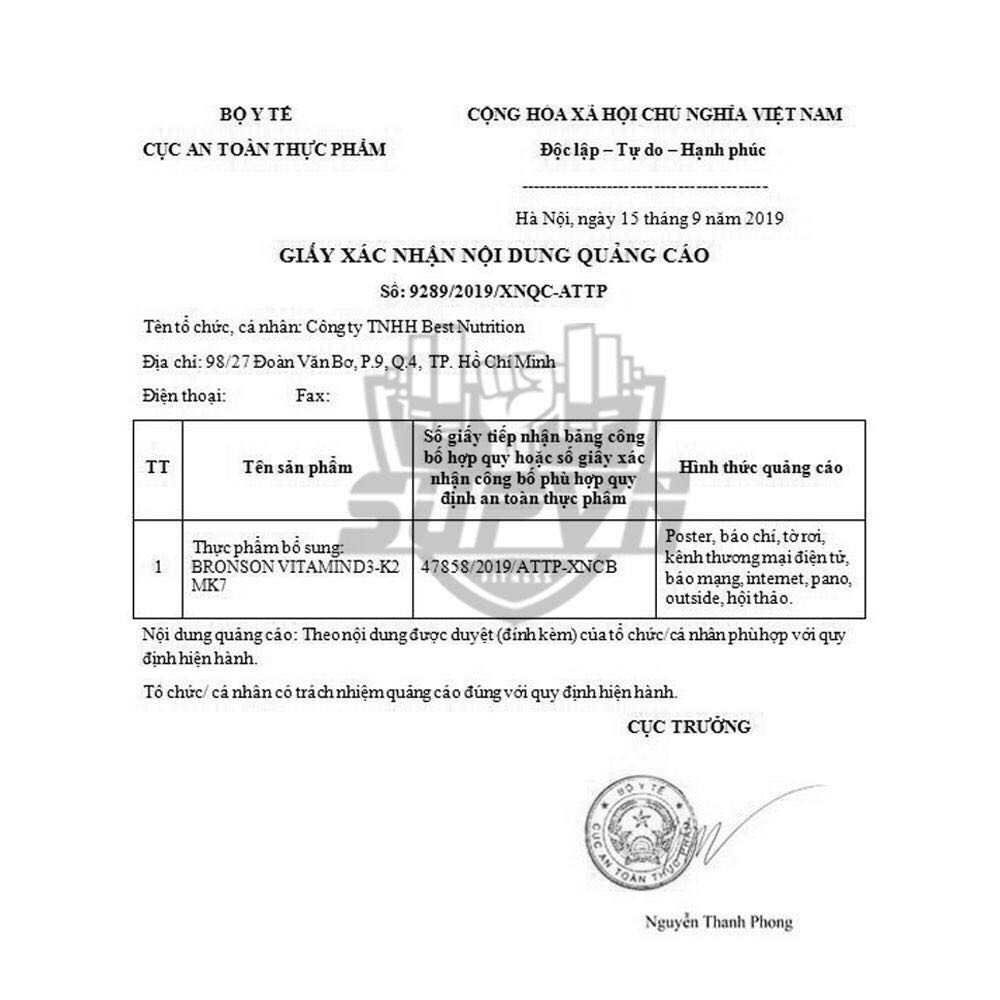 VITAMIN K2 | Bronson Vitamin K2 100mcg Tăng Miễn Dịch Hỗ Trợ Xương Khớp 120 Viên | BigBuy360 - bigbuy360.vn