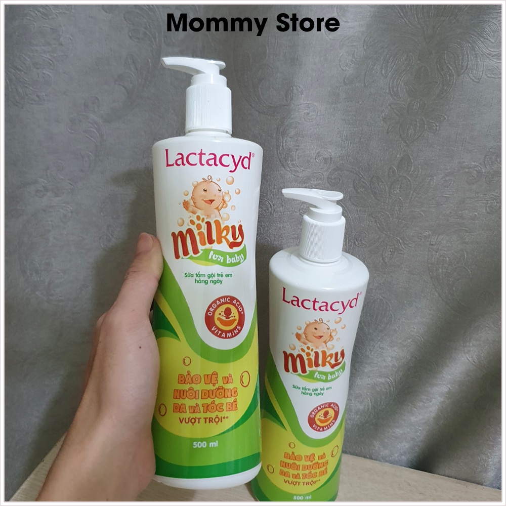 Sữa tắm gội đa năng cho bé Lacta thành phần tự nhiên Organic Acid, Vitamin 500ml