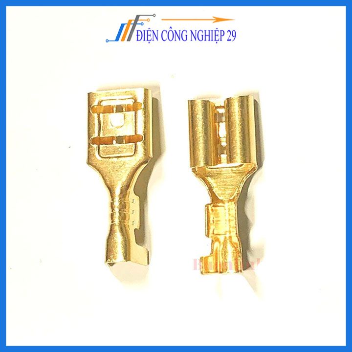 100 cái Đầu cốt 4.8 mm 6.3mm  cos replay  cos cắm - DJ622-4.8