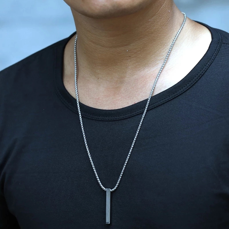 Vòng Cổ Mặt Chữ Nhật Thời Trang Cá Tính