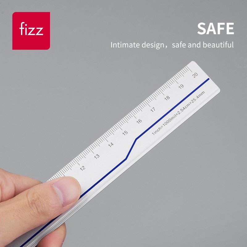 Thước Kẻ Nhôm Thẳng Dài 20cm Fizz Bền Đẹp, Guangbo FZ22705