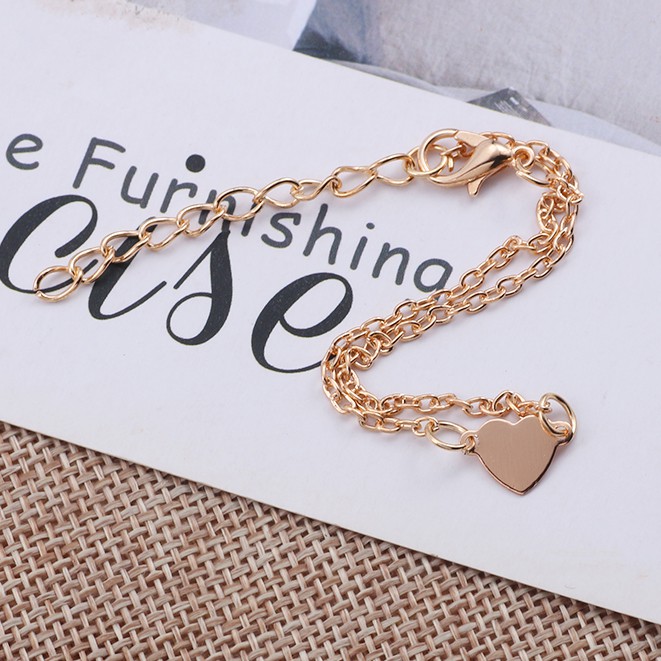 Vòng đeo tay kiểu Bohemian mặt tim đầy cá tính