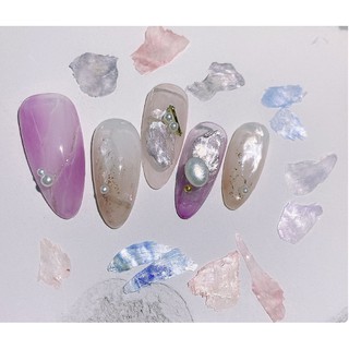 xà cừ trang trí nail