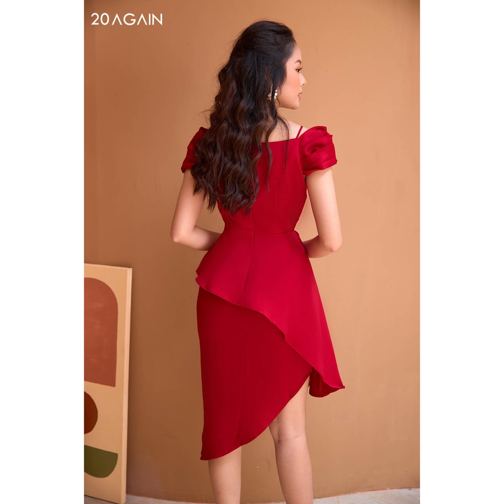 Đầm ôm dây trễ vai vạt chồng đi tiệc thanh lịch, tôn dáng 20AGAIN DOA1159 | BigBuy360 - bigbuy360.vn