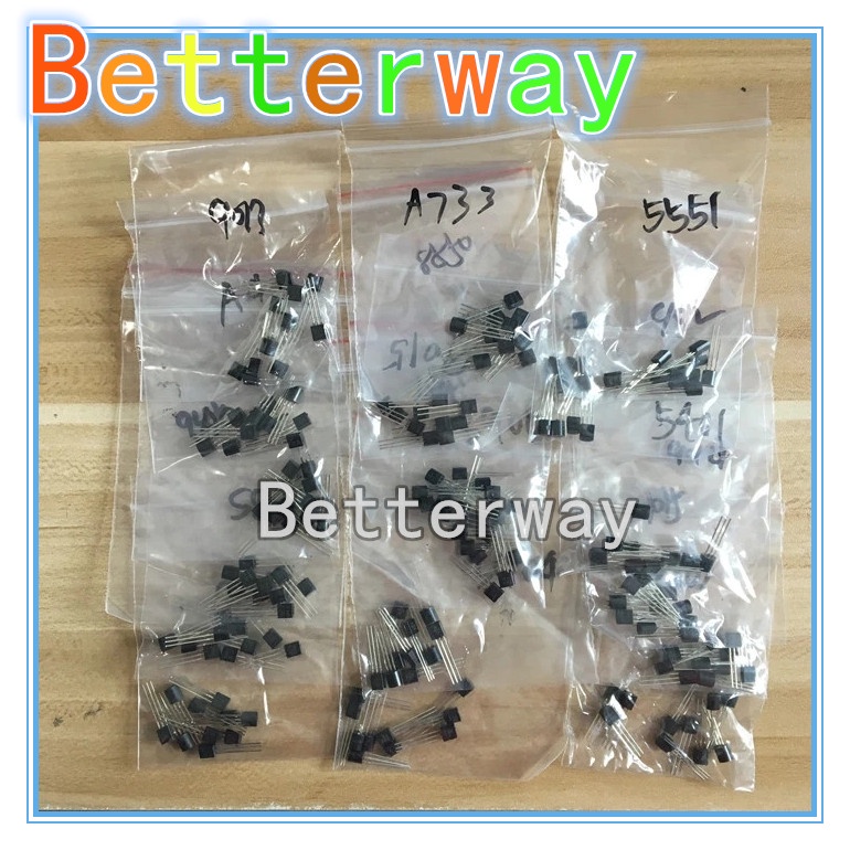 18 Loại * 10 Cái = 180 Chiếc Transistor Các Loại Bộ (TO-92) 2N222 S9013 S9014 S9015 S9018 S8050 S855