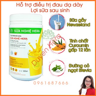 Combo 2 hộp sữa nghệ hera 500gr hỗ trợ điều trị đau dạ dày, tốt cho phụ nữ sau sinh và làm đẹp da