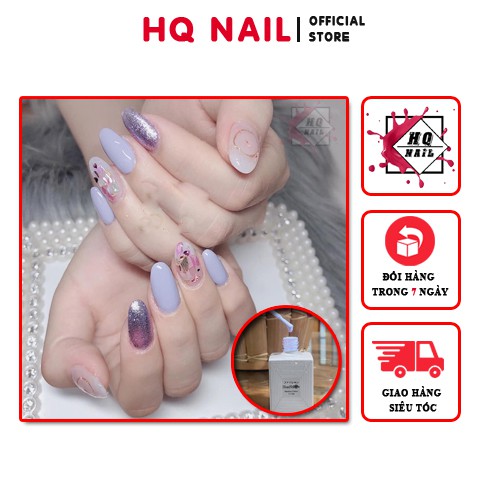 Sơn gel màu tím lavender cực xinh mẫu HOT 2021
