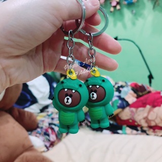 🐻 Móc khoá gấu Dino Brown