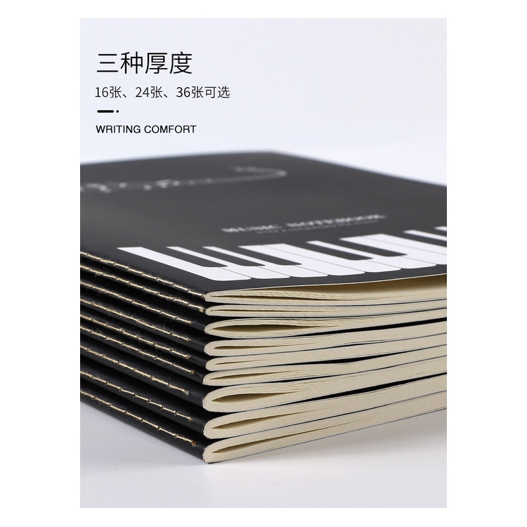 Vở Chép nhạc B5 chép lời bài hát sáng tác, giấy chuyên dụng chính hãng SENMU