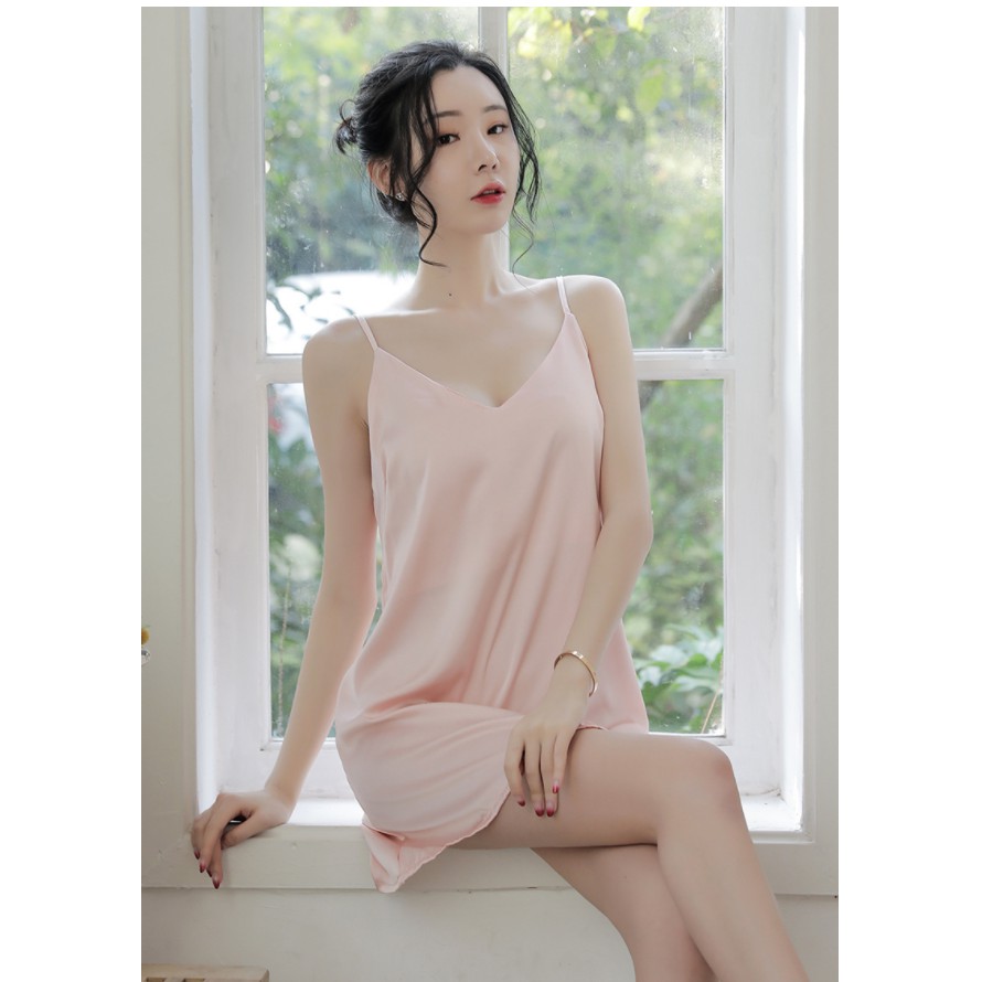 Đầm Ngủ Sexy💗FreeShip - Chất Đẹp 💗Lụa Satin Cao Cấp Mềm Mát Mịn Quyến Rũ (HL)