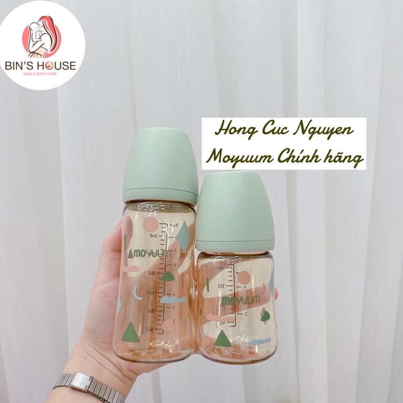 Bình sữa PPSU Moyuum 170/270ml Hàn Quốc LIMITED CLOUD PHIÊN BẢN MÀU XANH MINT NEW 2021