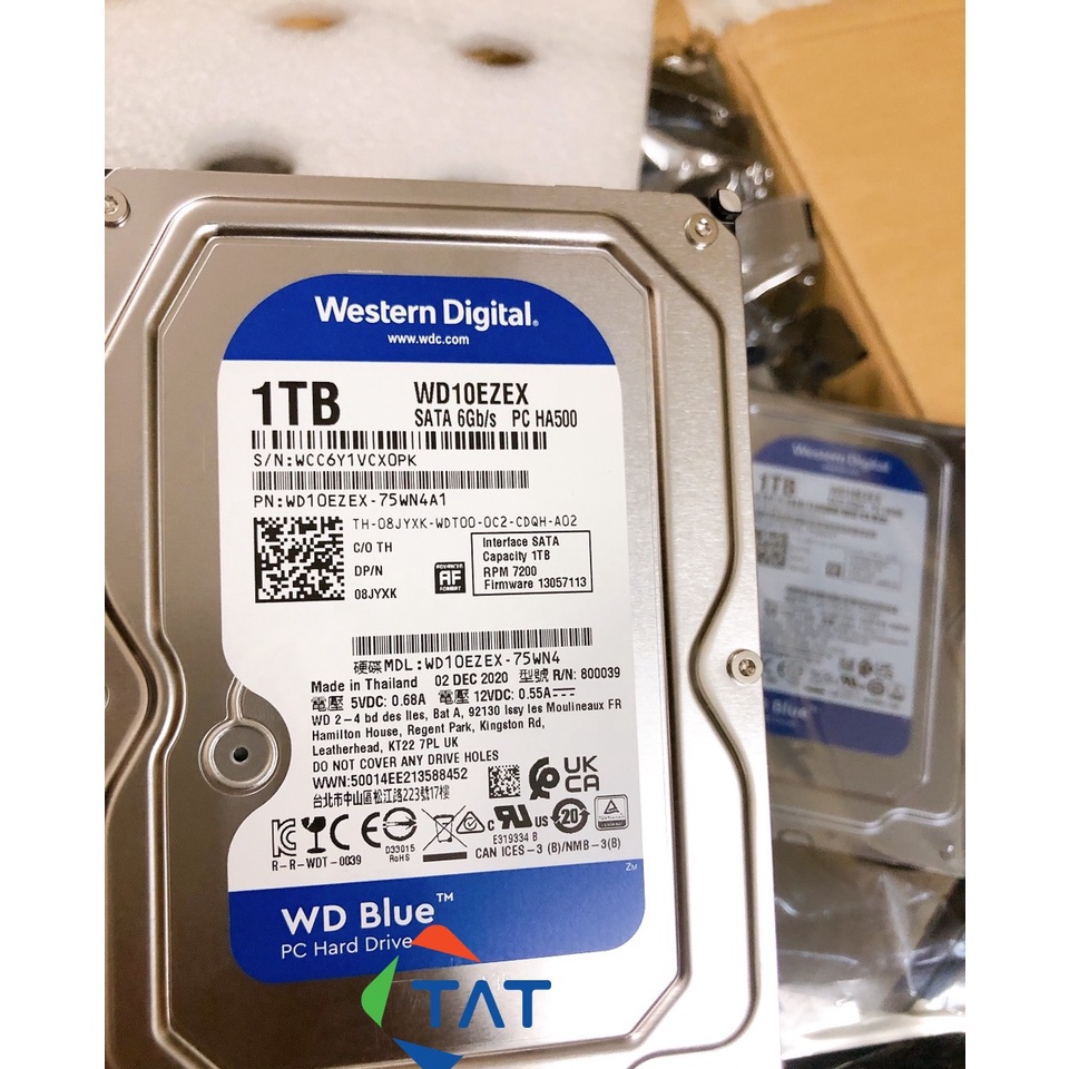 Ổ Cứng HDD Western Blue 1TB 7200RPM 3.5 inch Chính Hãng