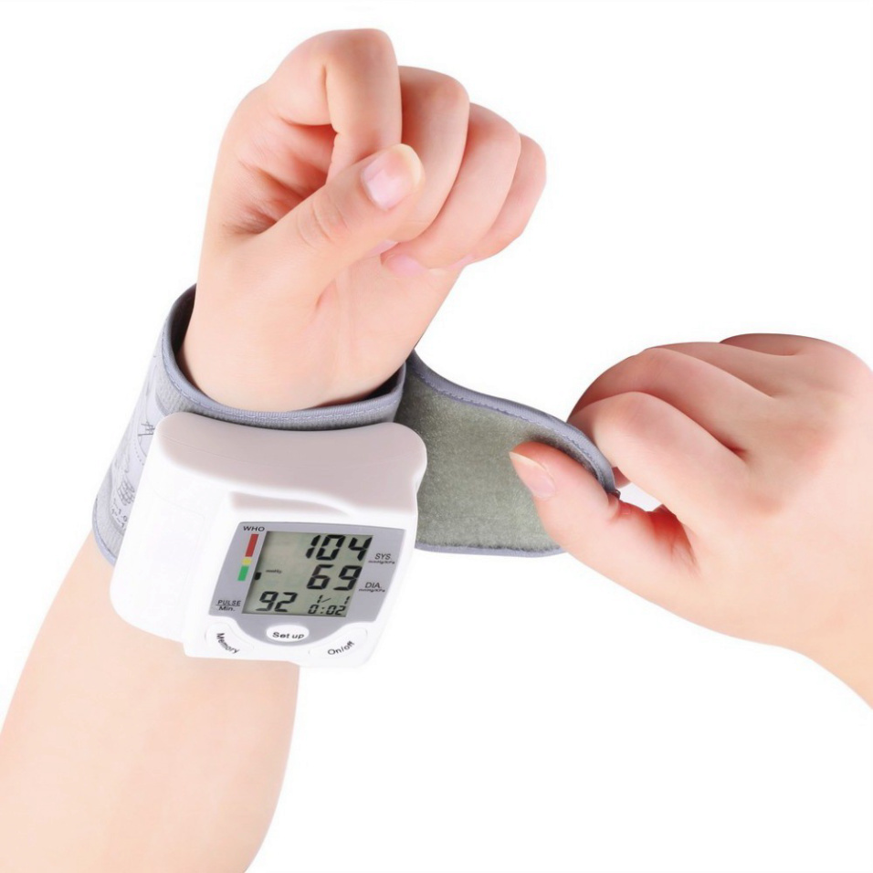 (GIÁ CỰC SỐC) Máy đo huyết áp kỹ thuật số tự động đeo cổ tay tiện lợi, Máy đo huyết áp tự động, nhanh chóng, chính xác!