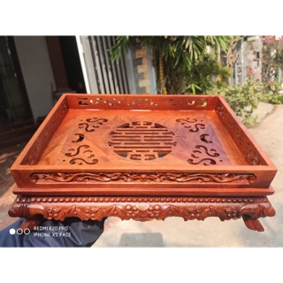 Khay trà chân quỳ to.