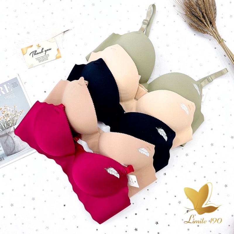 Áo ngực su không gọng đệm bàn tay 3cm Lá Liễu