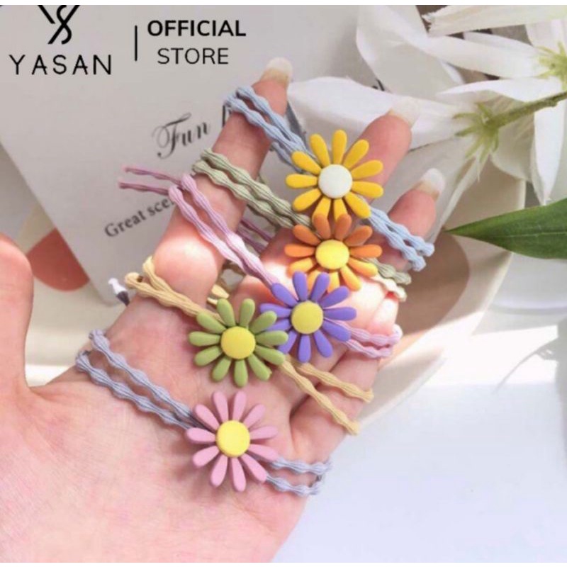 Dây buộc tóc nhỏ xinh hoa cúc