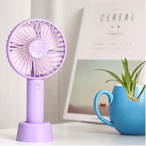 Quạt Mini Cầm Tay Tích Điện 4 Cánh Pin Sạc Có Đế Để Bàn 💥SIÊU HOT💥 | BigBuy360 - bigbuy360.vn