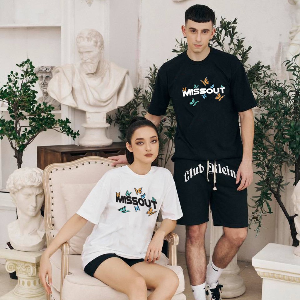 Áo Thun In Chữ Missout form rộng dáng Unisex