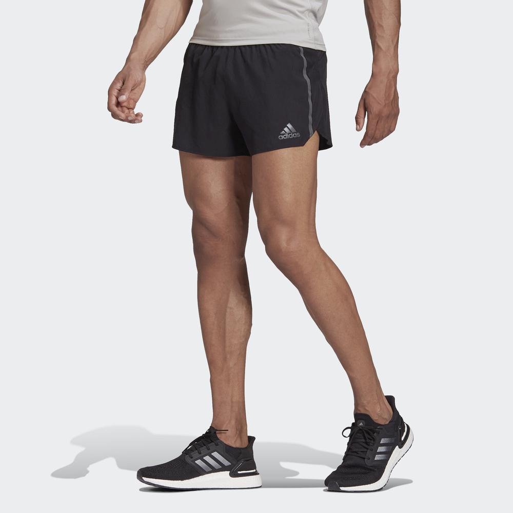 Quần Ngắn adidas RUNNING Nam Quần short xẻ gấu Saturday Màu đen FM7632