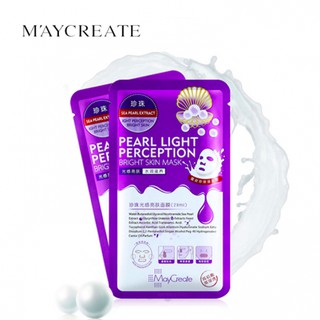 COMBO 20 MIẾNG MẶT NẠ HA TÍM PEARL LIGHT PERCEPTION CỦA MAYCREATE
