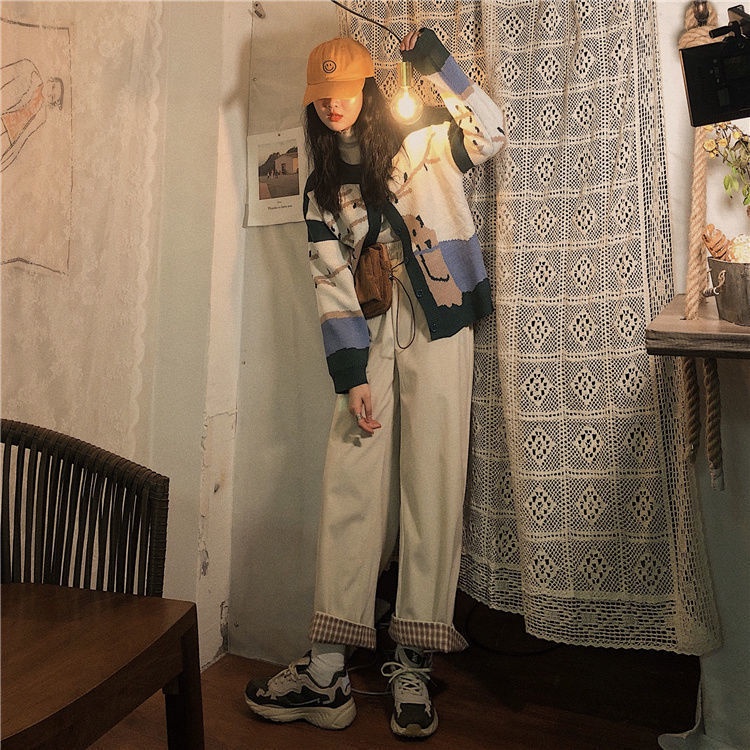 Quần dài nữ ống rộng thời trang cá tính