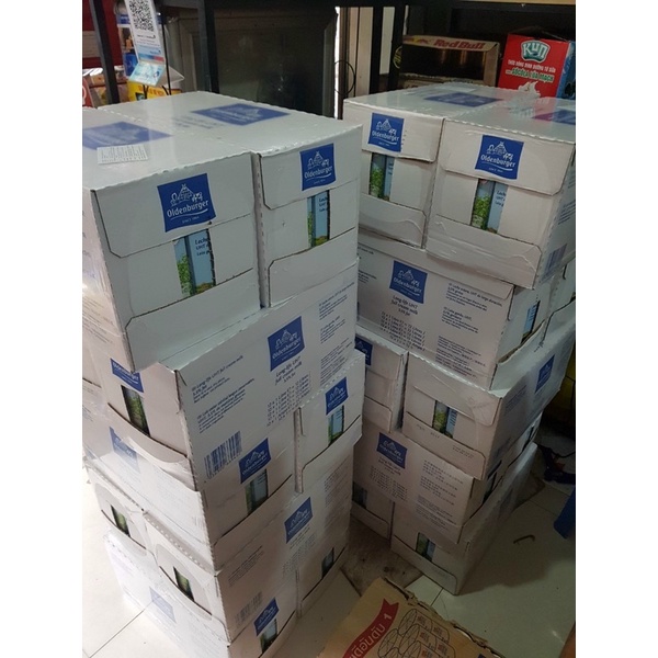 Thùng 12h sữa tươi nguyên kem Đức odenberger 1lít date 5/2024