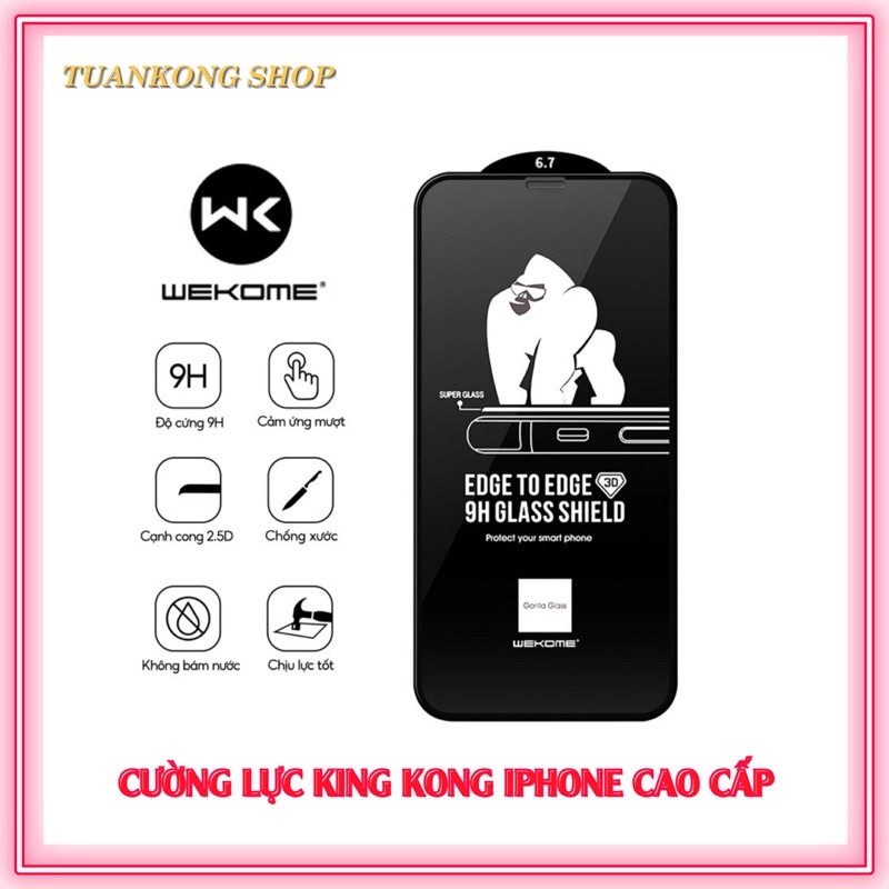 Kính cường lực iPhone KingKong full màn 6/6s/6plus/6s plus/7/8/7plus/8plus/x/xs/xs max/11/12/13/pro/promax