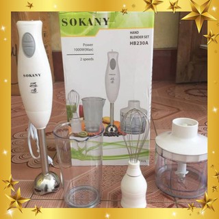 [FREESHIP] Máy xay cầm tay Sokany đa năng, máy xay thịt, cá, hoa quả, đánh trứng, đánh bột HB230A -Phuonghoangshop