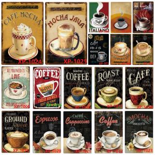 1 Tấm Poster Kim Loại 20x30cm Trang Trí Quán Cà Phê, Bar