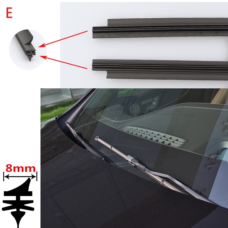 1 Thanh Cao Su Gắn Kính Chắn Gió Xe Hơi 14" Đến 28"