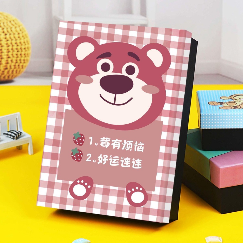 Hộp Quà Tặng Đựng Quần Áo / Giày Dép Hình Chú Gấu / Dâu Tây Dễ Thương