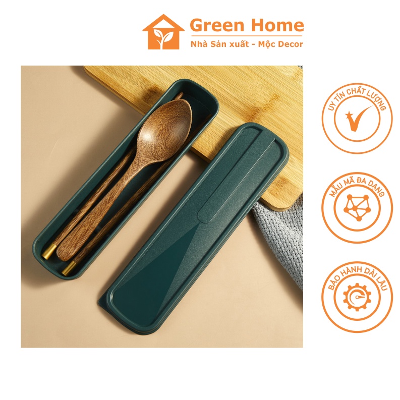 Combo Bộ Ăn Tiện Lợi Cao Cấp Gồm Thìa - Đũa - Hộp Đựng Dành Cho Cá Nhân Phù Hợp Với Văn Phòng Khách Sạn