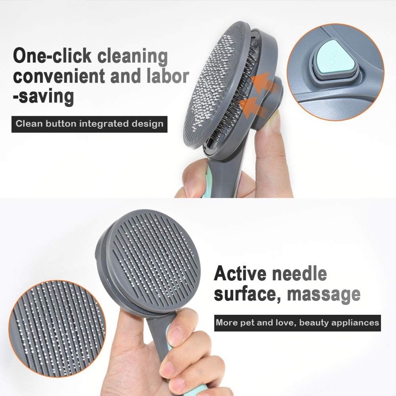 Lược Chải Đẩy Lông Cao Cấp PakeWay T9 Cho Chó Mèo - Xiuxiu Giang