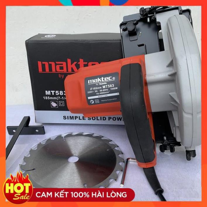 [Hàng xịn]Máy Cưa Đĩa Maktec MT583 Máy Cưa Gỗ 1050W Tặng Kèm 1 Lưỡi Cưa Theo Máy