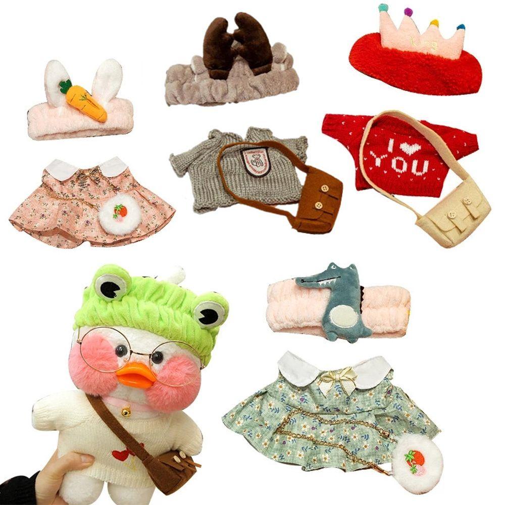 Búp Bê Nhồi Bông Đội Đầu Hình Chú Vịt Đội Mũ Len Dễ Thương Làm Quà Tặng Sinh Nhật Cho Bé REBUY1