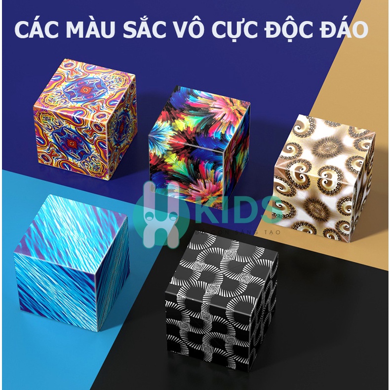 Rubik 3D Magic - Đồ chơi Rubic nam châm biến thể thành hơn 70 hình khối không gian ba chiều siêu độc lạ