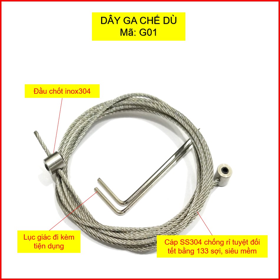 Dây côn dự phòng - ga dự phòng