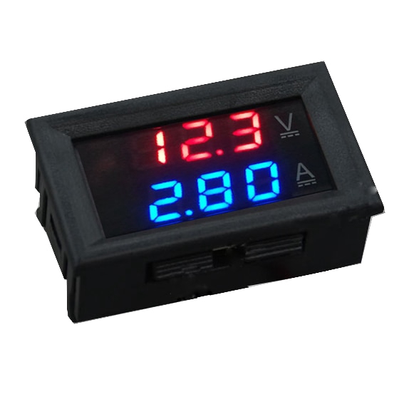 Đồng hồ đo điện áp và dòng điện DC 0-100V 10A màn hình kỹ thuật số 0.28" | BigBuy360 - bigbuy360.vn
