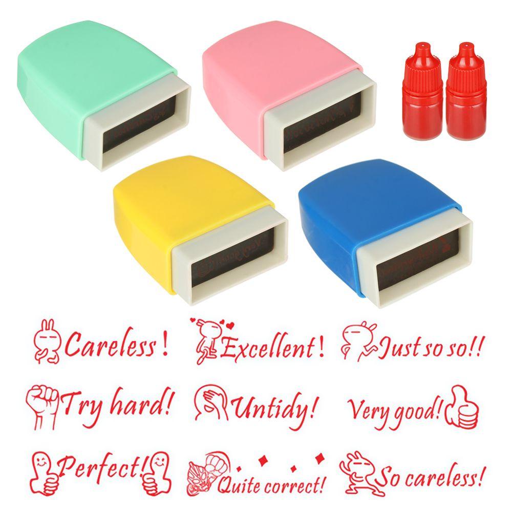 PISTA Con Dấu Hoạt Hình Chữ Tiếng Anh Dùng Để Dạy Học Cho Bé