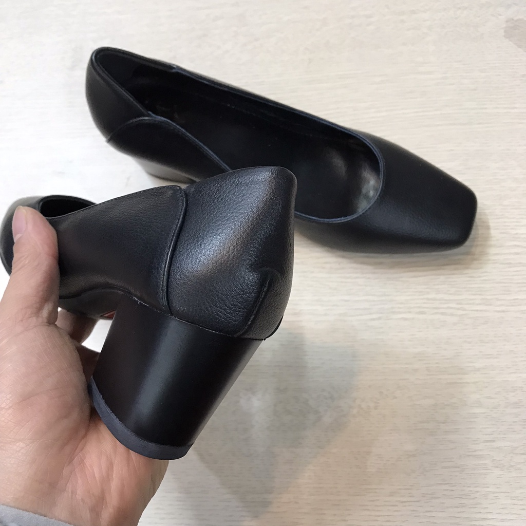 Giầy Cao Gót Nữ Da Thật 5CM VNXK