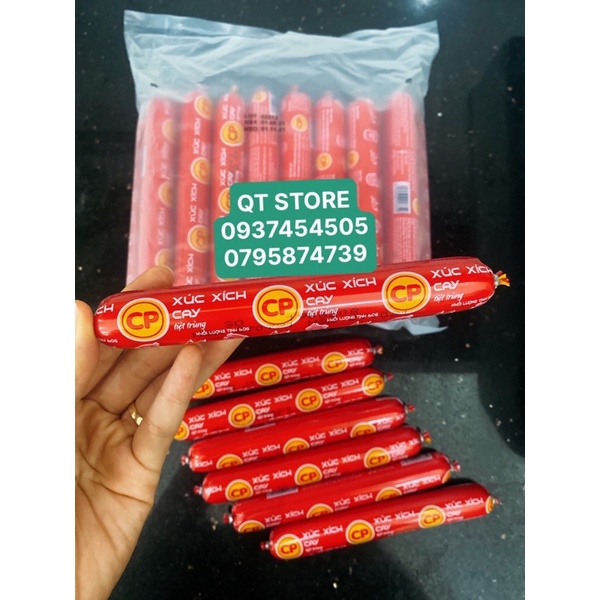 BỊCH 25 CÂY*60G XÚC XÍCH ĂN LIỀN CP VỊ CAY, HAM