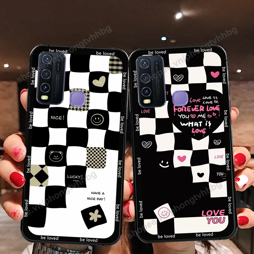Ốp lưng Vivo Y30 / Y50  ốp họa tiết trái tim caro, chuột mikey thể thao cực đẹp cute cực bền bỉ