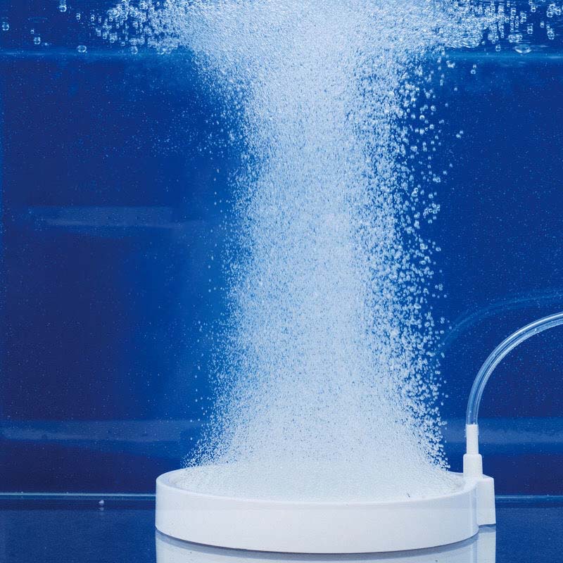 AQUARZOO Aquarium Nano Air Stone Disk Round Air Stone Diffuser Disk Oxygen Pump Sand Stone Bubble Plate for Fish Tank