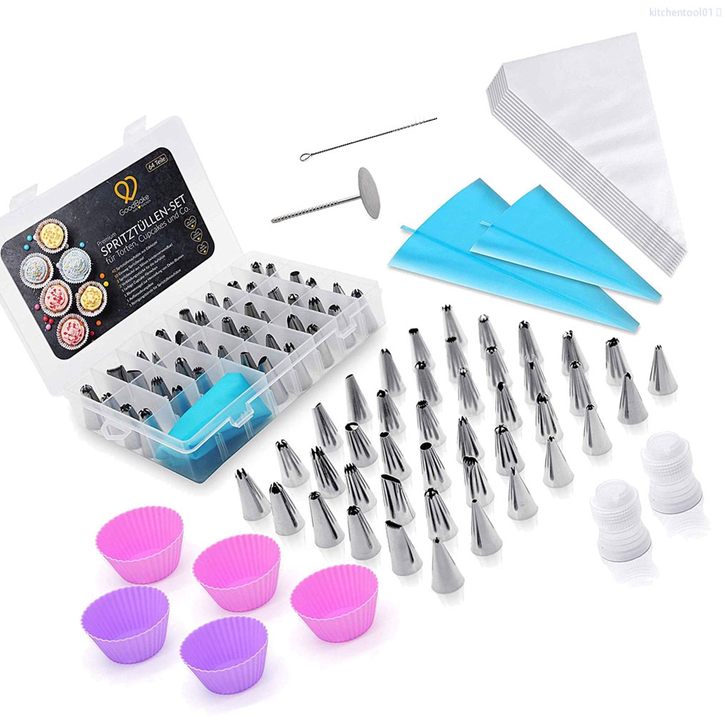 Set 68 Đuôi Bắt Bông Kem Trang Trí Bánh Bằng Thép Không Gỉ Tiện Dụng Cho Nhà Bếptool01