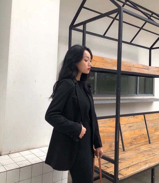 (Sẵn )(Mẫu mới) Áo khoác vest, áo Blazer nữ tay khuy hàng đẹp | BigBuy360 - bigbuy360.vn