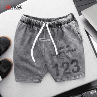 Quần short thun nam 215Store Essential vải thun chân cua vải tổ ong co giãn