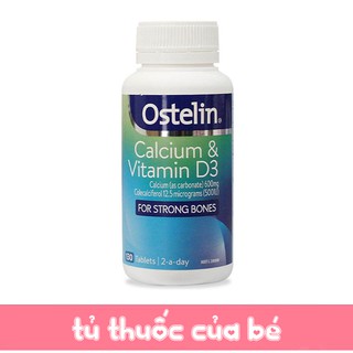 Canxi bầu Ostelin Vitamin D & Calcium 130 viên