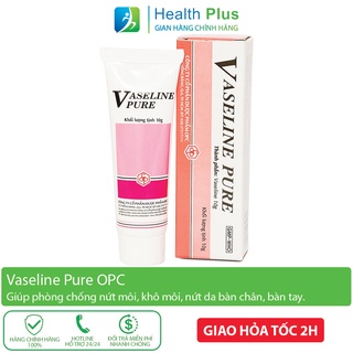 Tuýp dưỡng ẩm VASELINE PURE – OPC (10g) - làm mềm da chống khô môi, khô da