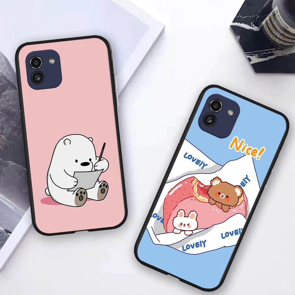Ốp lưng Samsung A03 mẫu gấu cực cute giá siêu rẻ