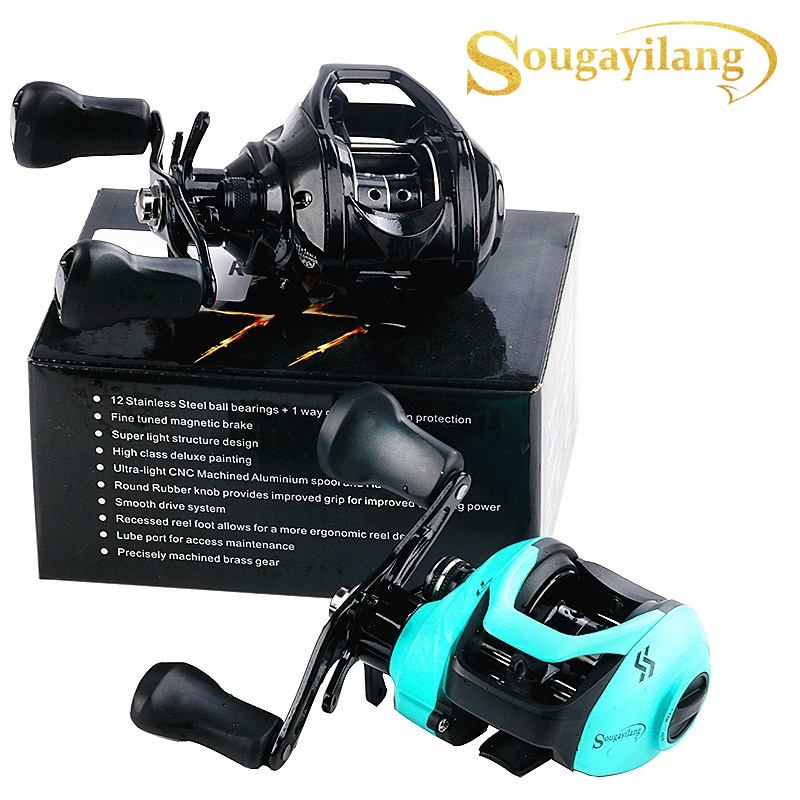 Máy Câu Cá Ngang Sougayilang 7.2: 1 Tốc Độ Cao Thả Dây Câu Dài Sức Kéo Tối Đa 6.5KG